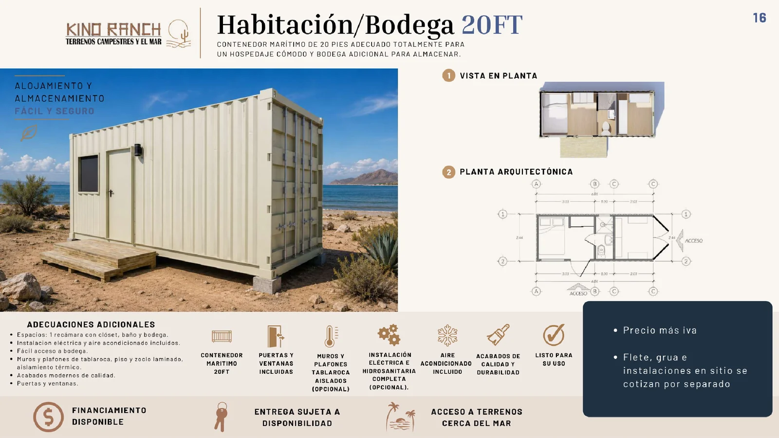 Habitación / Bodega 20FT - vista 1